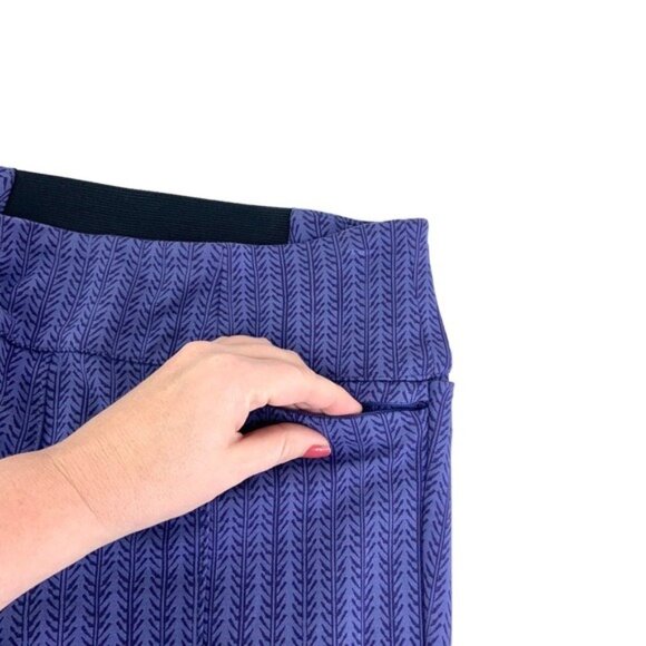 Betabrand Purple Power Down Pants Ankle Leggings - Picture 6 of 7